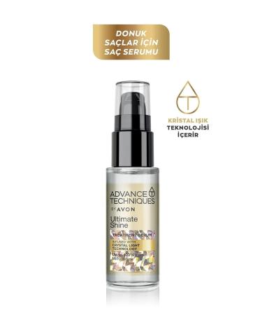 AVON Advance Techniques Ultimate Shine Serum 30ml - Hair Tip Fluid Replacement for Glossy Healthy Hair - Buy Online on GoSupps.com