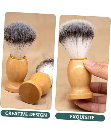 Magiclulu 8 STK Razor Brush Set - Stainless Steel & Wood Hairdressing Brushes for Face & Neck - Perfect for Hair Removal & Shaving - Buy Online on GoSupps.com