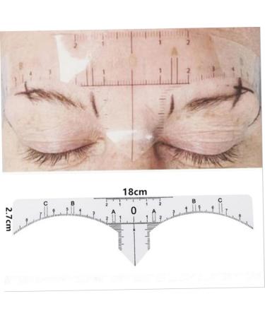 Ipetboom 20 Pcs Disposable Eyebrow Ruler Sticker Scale Ruler Microblading Eyebrow Ruler Tool Make up - Buy Online on GoSupps.com