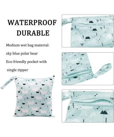 Grovble 3-Piece Wetbag Set | Reusable Zipper Organizer for Babies | High Capacity Diaper Bags for Kindergarten & Travel - Buy Online on GoSupps.com