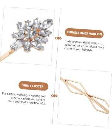 Angoily 16 Pairs Rhinestone Hair Clip Hair Accessories for Women Clips Barrettes for Women Snap Hair Clips for Women Bride Hair Clip Rhinestone Barrette Headgear Zinc Alloy Simple Women's - Buy Online on GoSupps.com