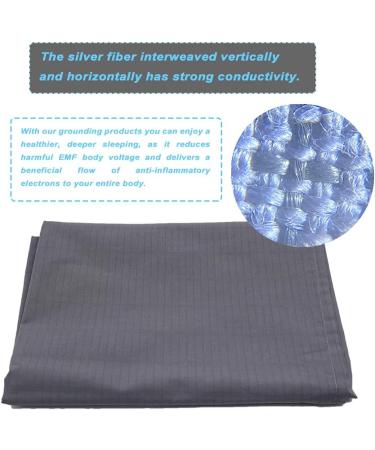DREAMIEE Queen Size Grounding Pillowcase - 20x30in Sleep Therapy Gray with 15ft Connection Cord - Buy Online on GoSupps.com