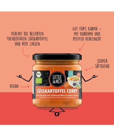 Little Lunch Bio Sweet Potato Curry | 100% Organic Vegan No Added Sugar Lactose-Free 6 x 350g - Buy Online on GoSupps.com