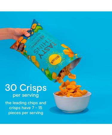 BIENA Sea Salt Chickpea Veggie Crisps (4 pack) - Gluten Free, Dairy Free, Plant-based | 4oz - Buy Online on GoSupps.com