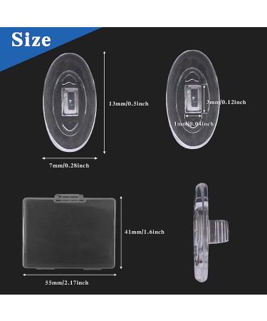 Soft Silicone Eyeglass Nose Pads - 10 Pairs Anti-Slip Replacement Kit for Eyeglasses - Oval Shape - 6 Piece Set - Buy Online on GoSupps.com