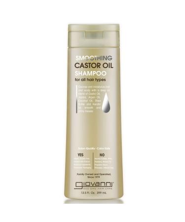 Giovanni Smoothing Castor Oil Shampoo For All Hair Types 13.5 fl oz (399 ml) - Buy Online on GoSupps.com