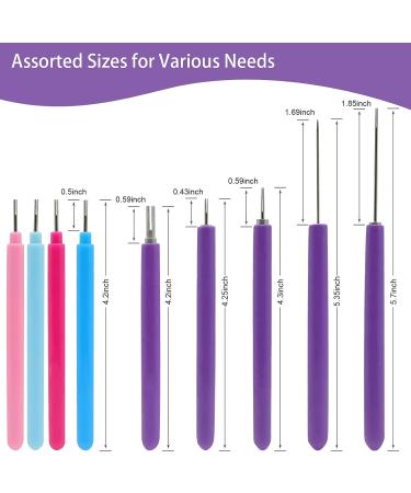 KITANIS 14 Pieces Paper Quilling Tools Slotted Kit - Assorted Sizes Rolling Curling Needle Pen for DIY Art & Craft Projects - Purple - Buy Online on GoSupps.com