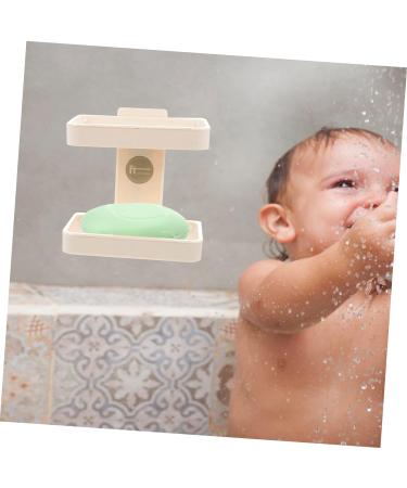 Anneome Soap Box House Draining Dish -mounted Soap Dishes Bathroom Decor Soap Holder for Shower Soap Stand Plastic Soap Dispenser Desk Topper Kitchen Double Layer White Drainer Rack Abs - Buy Online on GoSupps.com