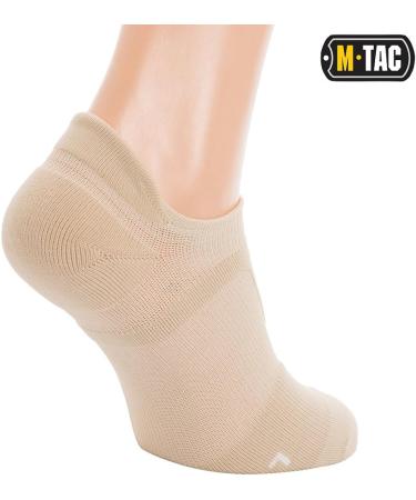 M-Tac Men's Running Socks No Show Low Cut 3 Pair Pack Coyote Tan - Medium - Buy Online on GoSupps.com
