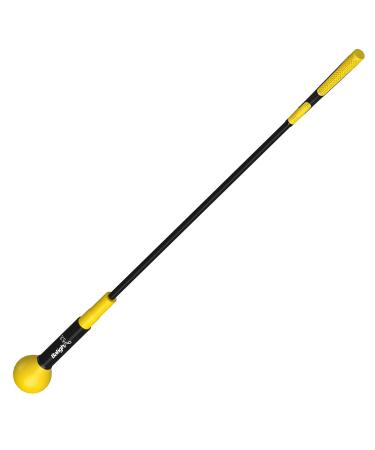 Balight Golf Swing Trainer Aid and Correction for Strength Grip Tempo & Flexibility Training Suit for Indoor Practice Chipping Hitting Golf Accessories 48" Yellow