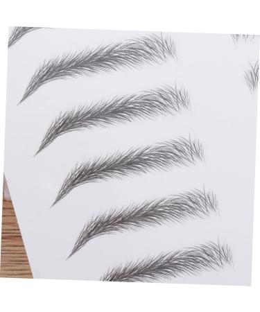 OHPHCALL 2pcs 3d Eyebrow Stickers Maquillaje Para Cejas Hairlike 6d Eyebrow Sticker Kits 3d Stickers Black - Buy Online on GoSupps.com