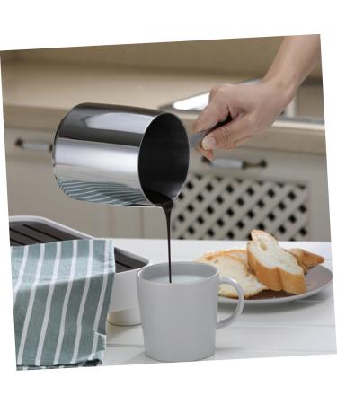 RUNROTOO Coffee Machines Sauce Pan Mini Heater Stainless Steel Pan Coffee Pot Mini Pan Stainless Steel Cookware Steel Saucepan Steaming Pot Cooking Utensils 304 Stainless Steel Chocolate - Buy Online on GoSupps.com