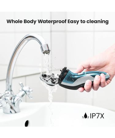 SweetLF Electric Shaver Razor Men Wet Dry Rotary Shavers for Men Electric Shaving Razors with Pop-up Trimmer Blue - Buy Online on GoSupps.com