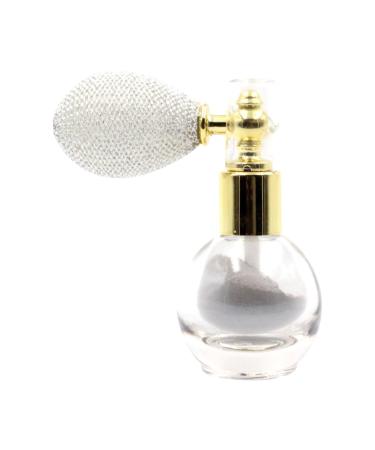 Highlighter Powder Spray Face High Gloss Spray Glitter Eyeshadow Pressed Powder Sparkle Powder Spray for Women Hair Nails Makeup Face Body Cosmetic (Silver)