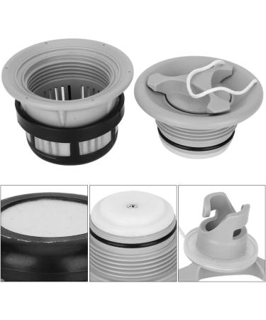3Pcs Boat Air Valve Replacement Kit with Filter Mesh - Gray PVC Spiral Air Plug for Inflatable Boat Kayak - Buy Online on GoSupps.com