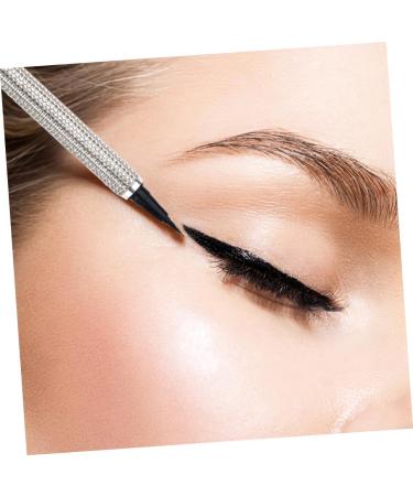 MUSISALY Liquid Eyeliner Eye Shadow Pencil Makeup Eyeliner Cosmetic Eyeliner Pen Gel Silver Pu Sticker Drill - Buy Online on GoSupps.com