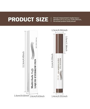  Niesel For Eyebrows | 1.25 ml Smudge-Proof Precise Liquid Makeup - Liquid Pen Tip with Multiple Hairpins - For Women and Girls Natural Look Daily Use - Buy Online on GoSupps.com