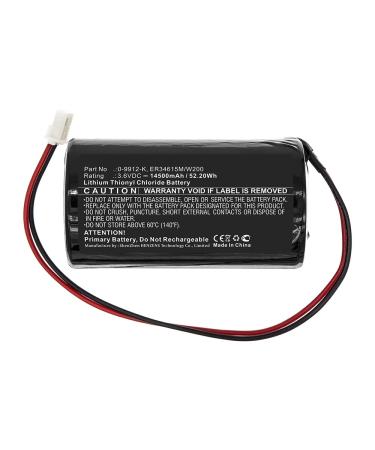 Synergy Digital Alarm System Battery Compatible with Visonic ER34615M/W200(A) Alarm System (Li-SOCl2 3.6V 14500mAh) Ultra High Capacity Replacement for Visonic 0-9912-K Battery