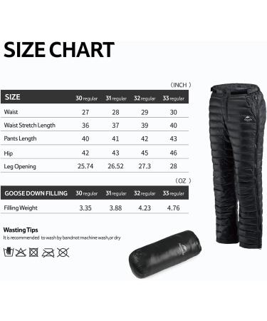 Naturehike Winter Thick Down Pants for Skiing | Thermal Windproof Trousers M Black - Outdoor Gear - Buy Online on GoSupps.com