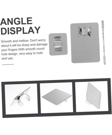 Angoily 2 Sets Palette Diy Nail Art Tools Makeup Pallete Nail Polish Nail Gel Lashes Tool Drawing Nail Nails Color Plate Makeup Pallette Finger Rings Color Board Mix Stainless Steel - Buy Online on GoSupps.com