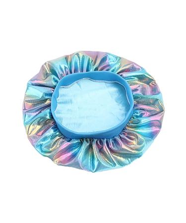 Girls Satin Sleep Caps - Kids Bonnets for Curly Hair - Blue/Pink Satin Night Cap for Black Girls - Buy Online on GoSupps.com