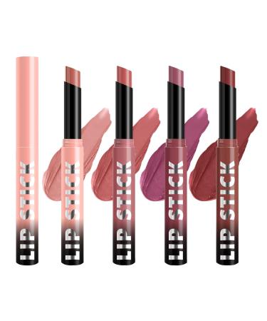 Matte Lipstick for Women Long Lasting Matte Lip Gloss with Moisturizing Effect & Waterproof 4X Shine Waterproof Lightweight Lip Gloss for Parties Weddings All Day Wearing Busy Events