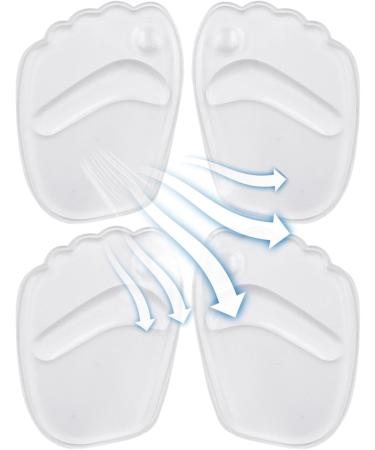 Forefoot Cushion - Ergonomic Midfoot Supports | Comfortable Insoles for Sneakers Boots & Sandals | 2 Pairs Transparent - Perfect for Sweaty Feet - Buy Online on GoSupps.com