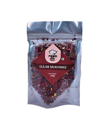 FOODHOLIC Shahi Gulab Mukhwas Traditional Mouth Freshener Mukhwas Mix (Mouth Freshener) (200 GM)_Packing May Vary