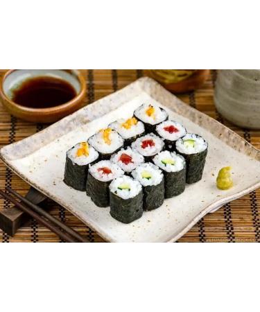 Wang Sushi Nori 100% Natural Roasted Seaweed Laver 23g (3 Packs with 30 Sheets) Vegan & Gluten Free - Buy Online on GoSupps.com