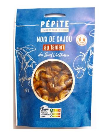 Organic and fair trade cashew nuts with tamari