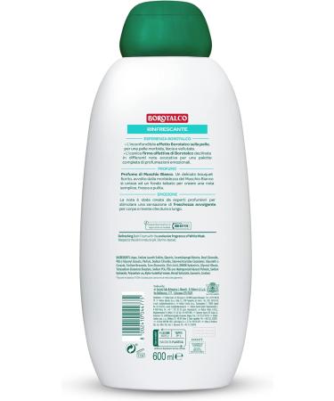  Borotalco Borotalco Refreshing Bath White Musk Body Moisturizer Enveloping Freshness Borotalco-like effect on the skin dermatologically tested 2 x 600ml bottles - Buy Online on GoSupps.com