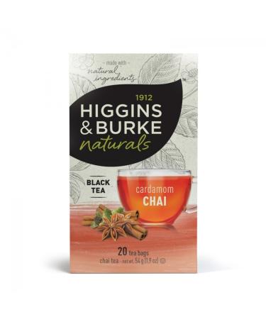 Higgins & Burke CARDAMOM CHAI Tea 20 Count Cardamom 20 Count (Pack of 1)