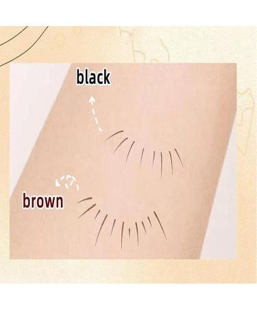 Double Tip Lower Eyelash Pencil Waterproof Liquid Eyeliner for Under Lash Dual-pronged Tip Eyelash Pencil Quick Drying Eyeliner for Bottom Lash Beginner Makeup Artist Brown - Buy Online on GoSupps.com