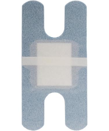 300 Blue Metal Detectable Adhesive Knuckle Bandages - Latex Free breathable non-stick pad for First Aid & Wound Care - Ideal for Food Service - Pack of 300 - Buy Online on GoSupps.com