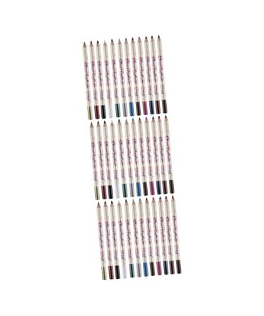 Beavorty Colored Pencils 36 Pcs gray eyeliner black eyeshadow pencil eyeshadow lip liner Miss liquid eyeliner mousse 1 count (Pack of 1) As Shownx3pcs