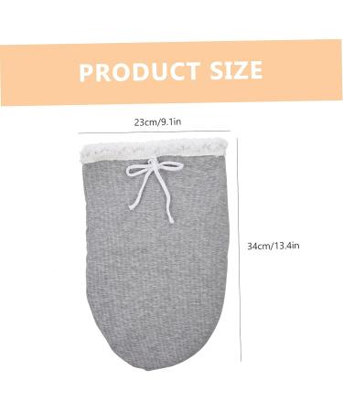 Healifty Nursing Warm Black Thermal Socks for Men - Breathable Foot Care Sock Cover (Grey, 38x24x1cm) - Buy Online on GoSupps.com