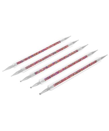 5pcs Professional Nail Art Brush Set - Reusable Drill Pen & Dot Tool for Stunning Designs - International Shipping Available - Buy Online on GoSupps.com