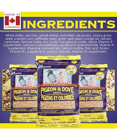 Hagen Pigeon & Dove Seed - Complete Nutritional Bird Food for Healthy Birds - Buy Online on GoSupps.com