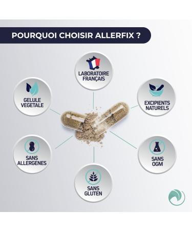 Prescription Nature - ALLERFIX - Food Supplement - Helps Maintain Allergy Resistance - 15 Capsules - Buy Online on GoSupps.com