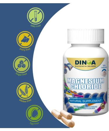 Organic Immunity Support: 100 Magnesium Chloride Capsules 500mg | Natural Immune System Supplement - Buy Online on GoSupps.com