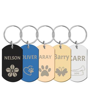 Camal dog brand with engraving dog brand personalized made of stainless steel for small big dogs and cats badge with engraving round bone heart paws many optional shapes rectangle