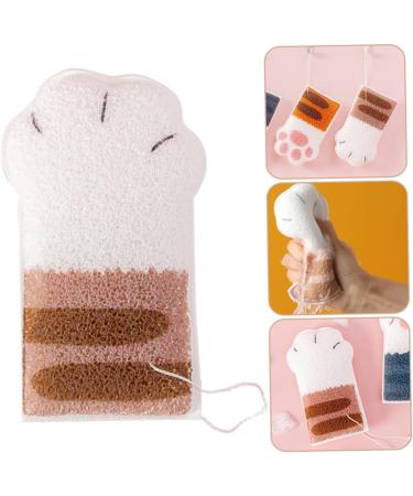 Mikinona Bath Cotton Bath Scrubber Animal Loofah Bath Sponge Bath Exfoliating Mitt Cartoon Body Scrubber Back Sponge Cat Bath Flower Hydrophilic Polyurethane Shampoo - Buy Online on GoSupps.com