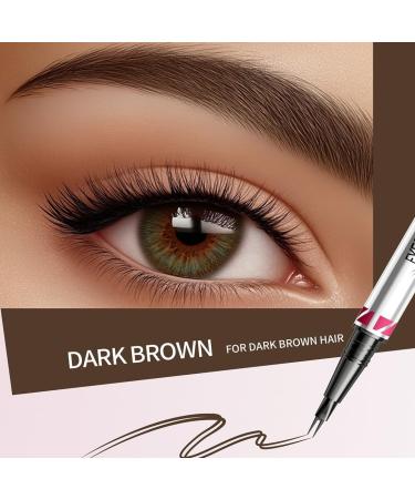 GXGM Eyebrow stick waterproof 2in1 dualend microblading eyebrow stick smudgeproof can light natural eyebrow color dark brown 1 piece Bronze M - Buy Online on GoSupps.com