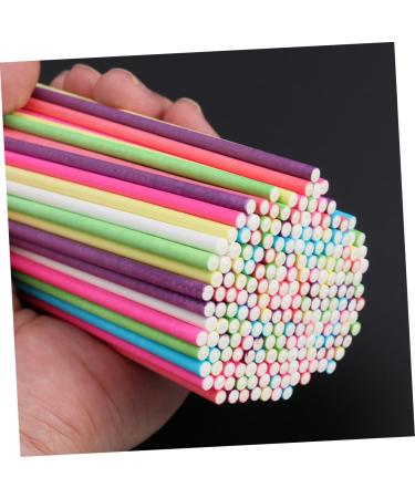 Zerodeko Paper Lollipop Sticks 200pcs Lollipop Sticks Cake Paper Sticks 15c Cake Stick Food Grade Cake Sticks - Buy Online on GoSupps.com