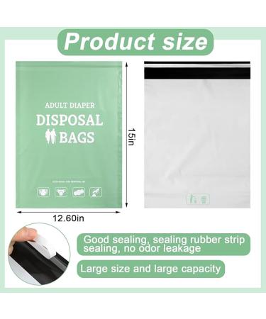 PerKoop 100 Pcs Extra Thick Large Adult Diaper Disposable Bags Odor Tight Sealing Disposal Bags Tear Resistance Sanitary Bag for Feminine Products Prevents Leakage Incontinence Unscented Diaper Sacks - Buy Online on GoSupps.com