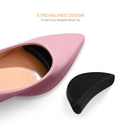 Healifty Shoe Inserts for Men & Women - Toe Plug Filler for Big Shoes - 2 Pairs (Black) | Comfortable Fit & Support - Buy Online on GoSupps.com