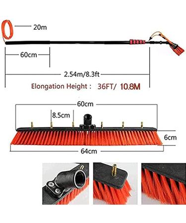 Window Extendable Brush Cleaner Photovoltaic Panel Cleaning Brush Used Clean The Glass Wall of The Car and High Place Photovoltaic Panels 10.8m/36FT - Buy Online on GoSupps.com