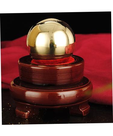 Housoutil Brass Hand Massage Balls - 2-Pack Gymnastics Foot & Wrist Metal Balls for Relaxation & Pain Relief - Smooth & Durable - Buy Online on GoSupps.com
