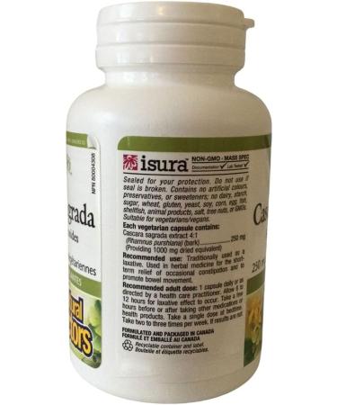 Natural Factors Cascara Sagrada 250 mg 90 Capsules - Buy Online on GoSupps.com