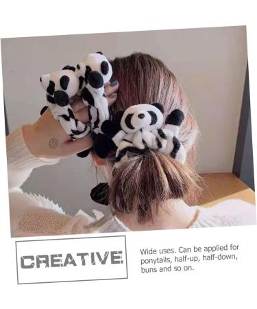minkissy Panda Hair Band Hair Bun Rope Head Bands for Womens Hair Cute Animal Scrunchies Hair Ties for Women Towel Microfiber Scrunchie Hair Bands for Women Ponytail Cloth Miss Elasticity - Buy Online on GoSupps.com